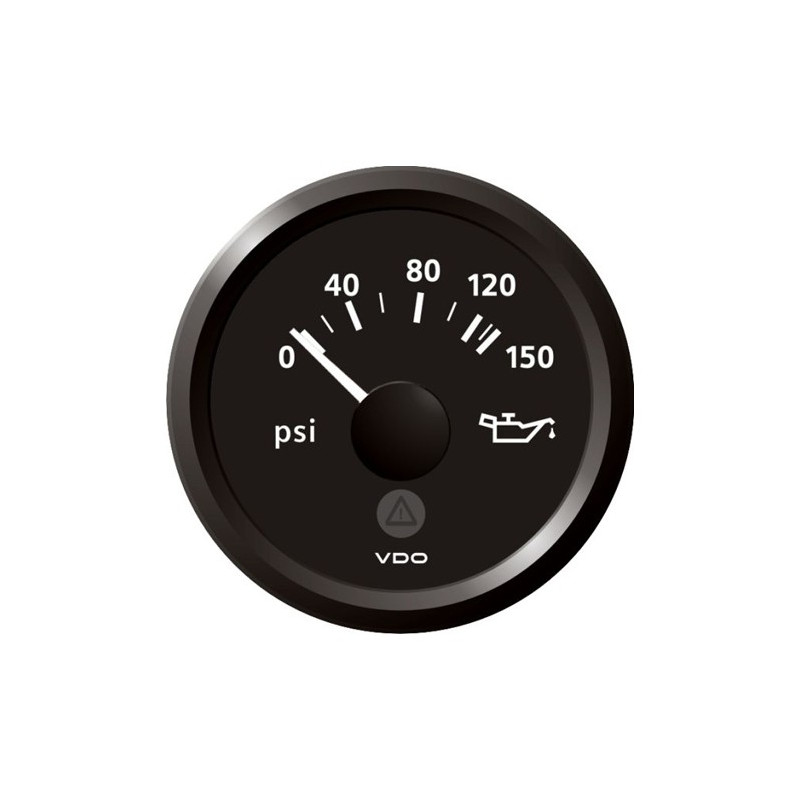 A2C59514121 Veratron ViewLine Engine Oil Pressure 150PSI Black 52mm