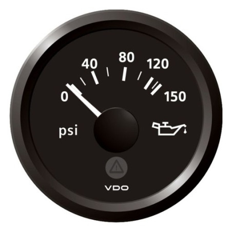 A2C59514121 Veratron ViewLine Engine Oil Pressure 150PSI Black 52mm