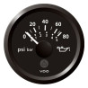 A2C59514130 Veratron ViewLine Engine Oil Pressure 80PSI Black 52mm