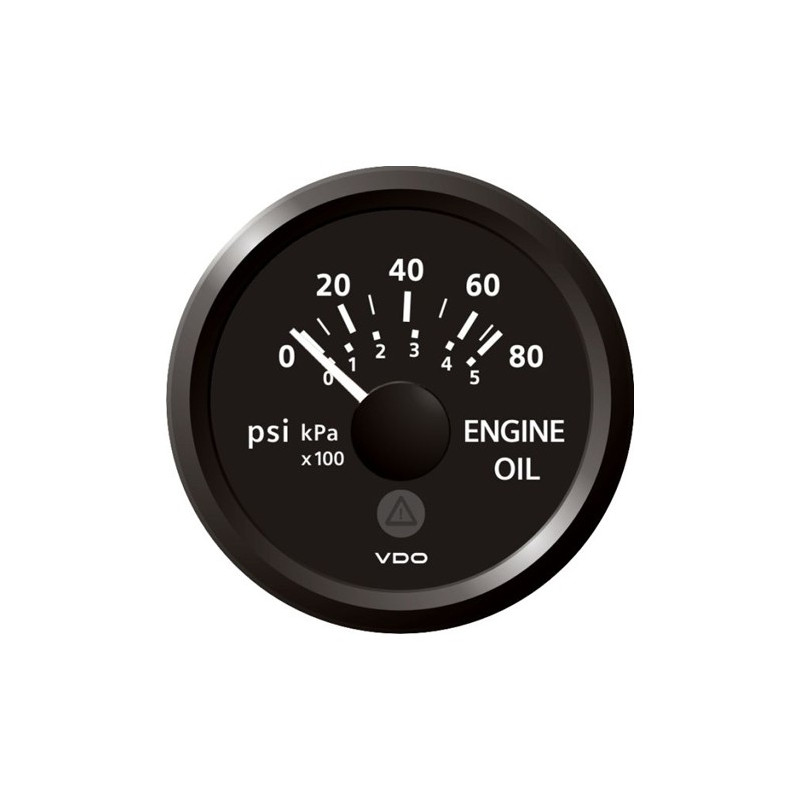 A2C59514131 Veratron ViewLine Engine Oil Pressure 80PSI Black 52mm