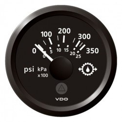 VDO ViewLine Getriebe Öldruck 350PSI Schwarz 52mm
