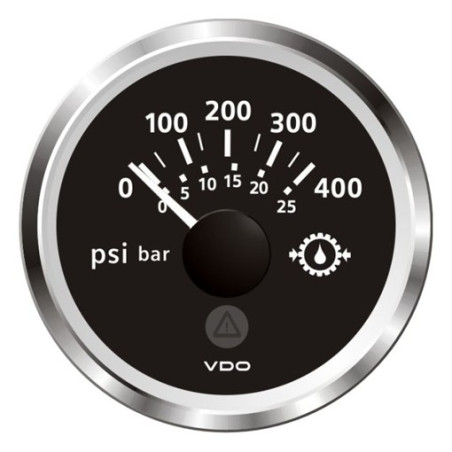 A2C59514146 Veratron ViewLine Transmission oil pressure 400PSI Black 52mm