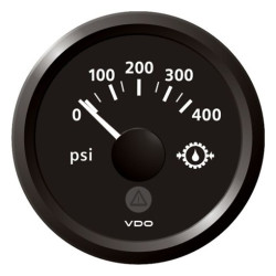A2C59514148 Veratron ViewLine Transmission oil pressure 400PSI Black 52mm