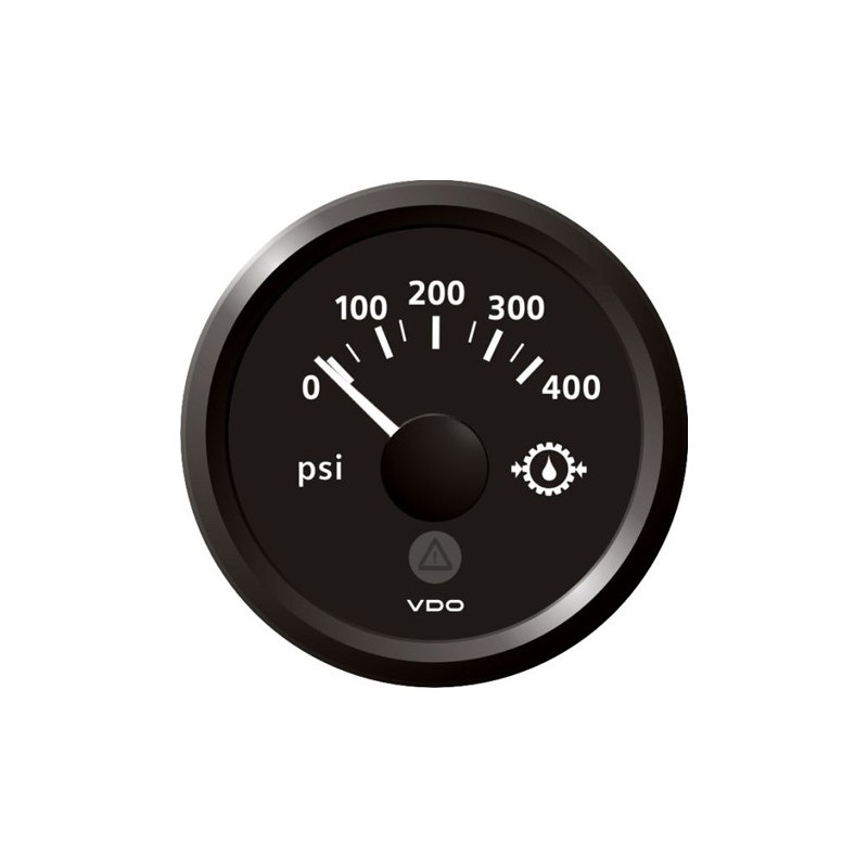 A2C59514148 Veratron ViewLine Transmission oil pressure 400PSI Black 52mm