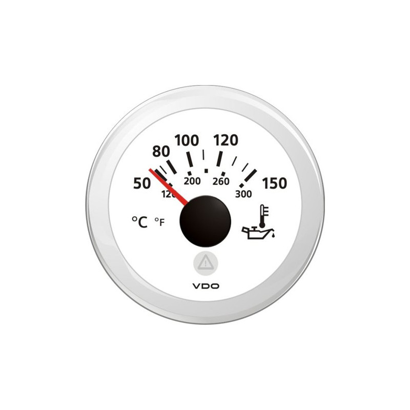 A2C59514231 Veratron ViewLine Engine Oil Temperature 150°C White 52mm