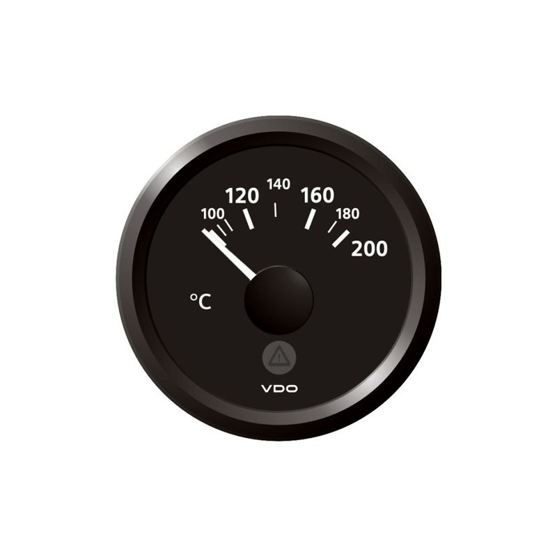 VDO ViewLine Cilinder temperatuur 200°C Zwart 52mm