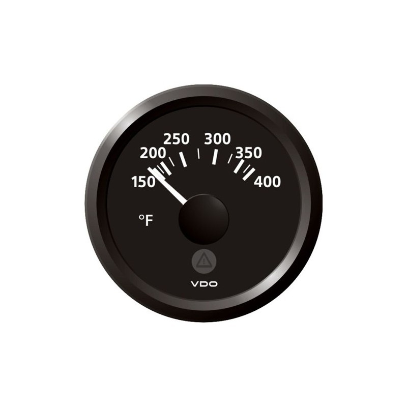 VDO ViewLine Cilinder temperatuur 400°F Zwart 52mm
