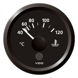 VDO ViewLine Koelwatertemperatuur 120°C Zwart 52mm