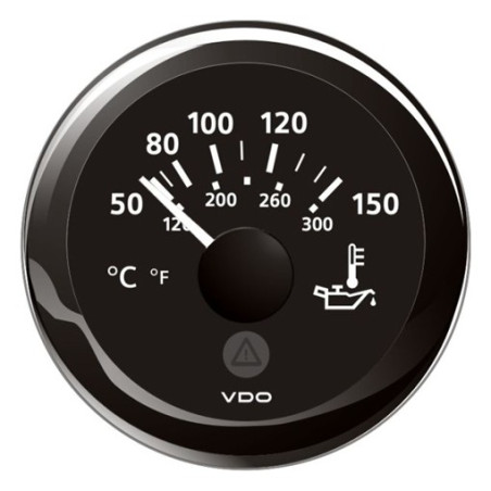A2C59514160 Veratron ViewLine Engine Oil Temperature 150°C Black 52mm