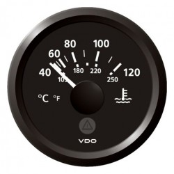 VDO ViewLine Koelwatertemperatuur 120°C Zwart 52mm