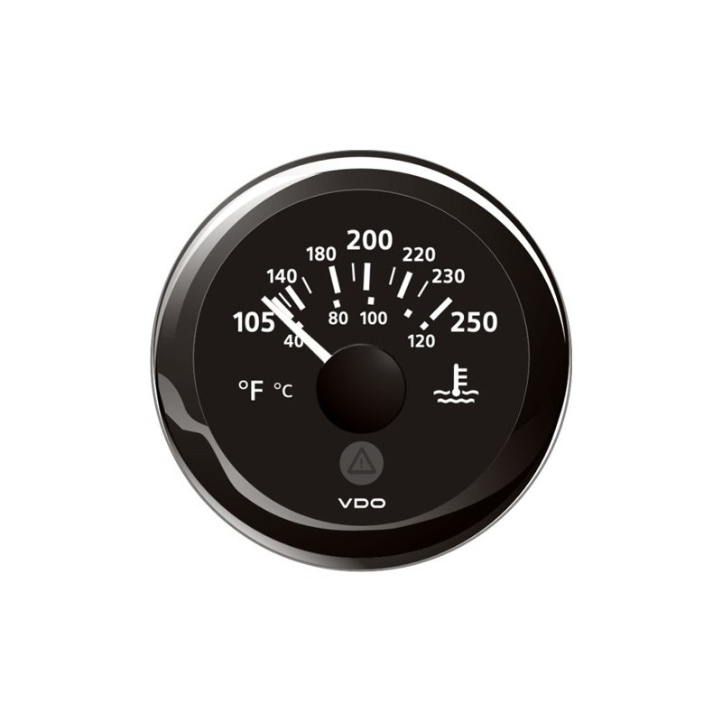A2C59514176 Veratron ViewLine Cooling Water Temperature 250°F Black 52mm