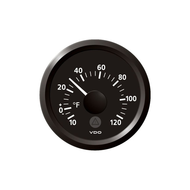 A2C59512319 Veratron ViewLine Outdoor Temperature 120°F Black 52mm