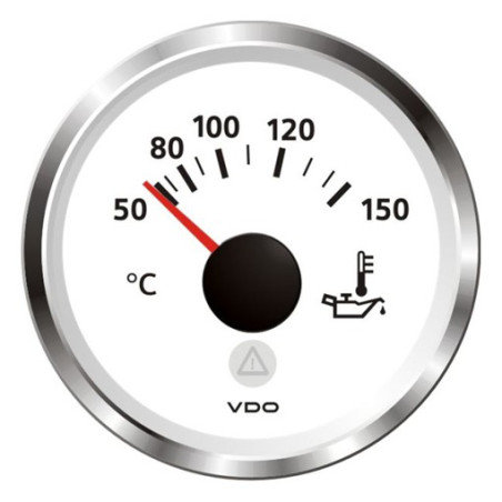 A2C59514233 Veratron ViewLine Engine Oil Temperature 150°C White 52mm