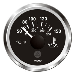 A2C59514161 Veratron ViewLine Engine Oil Temperature 150°C Black 52mm