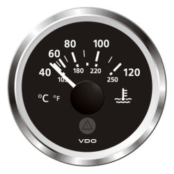 A2C59514171 Veratron ViewLine Cooling water temperature 120°C Black 52mm