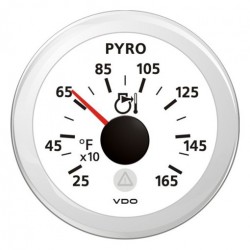 VDO ViewLine Pyrometer 1.650°F Wit 52mm