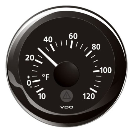 A2C59512337 Veratron ViewLine Outdoor Temperature 120°F Black 52mm