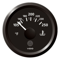 A2C59514179 Veratron ViewLine Cooling Water Temperature 250°F Black 52mm