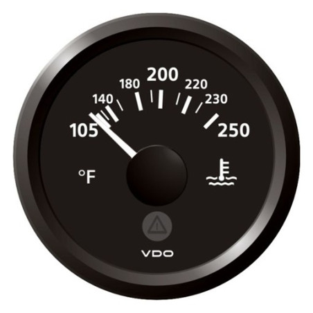 A2C59514179 Veratron ViewLine Cooling Water Temperature 250°F Black 52mm