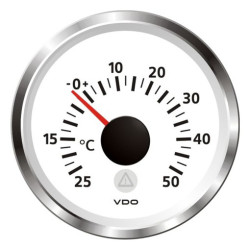 A2C59512320 Veratron ViewLine Outdoor Temperature 50°C White 52mm
