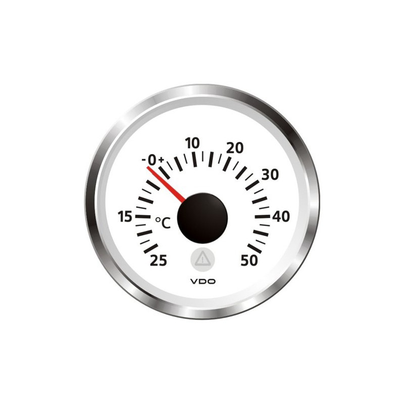 A2C59512320 Veratron ViewLine Outdoor Temperature 50°C White 52mm