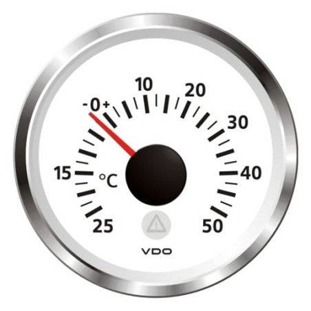 A2C59512320 Veratron ViewLine Outdoor Temperature 50°C White 52mm