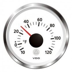 VDO ViewLine Buitentemperatuur 120°F Wit 52mm