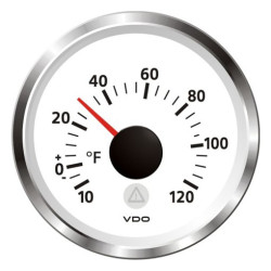 A2C59512321 Veratron ViewLine Outdoor Temperature 120°F White 52mm