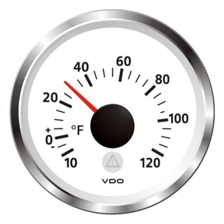 A2C59512321 Veratron ViewLine Outdoor Temperature 120°F White 52mm