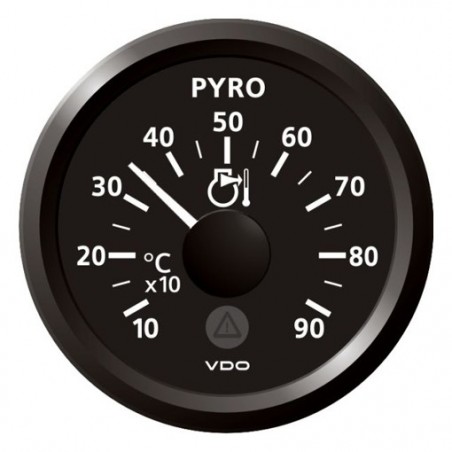 VDO ViewLine Pyrometer 900°C Zwart 52mm
