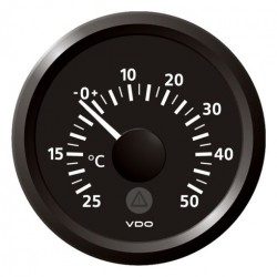 VDO ViewLine Außentemperatur 50°C Schwarz 52mm