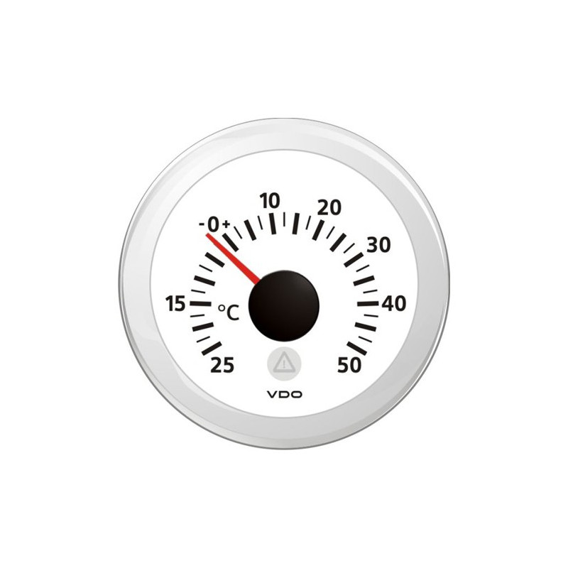 A2C59512338 Veratron ViewLine Outdoor Temperature 50°C White 52mm