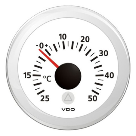 A2C59512338 Veratron ViewLine Outdoor Temperature 50°C White 52mm