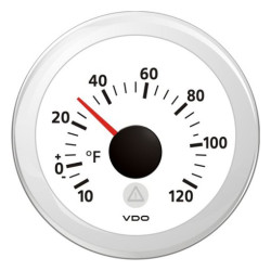 A2C59512339 Veratron ViewLine Outdoor Temperature 120°F White 52mm