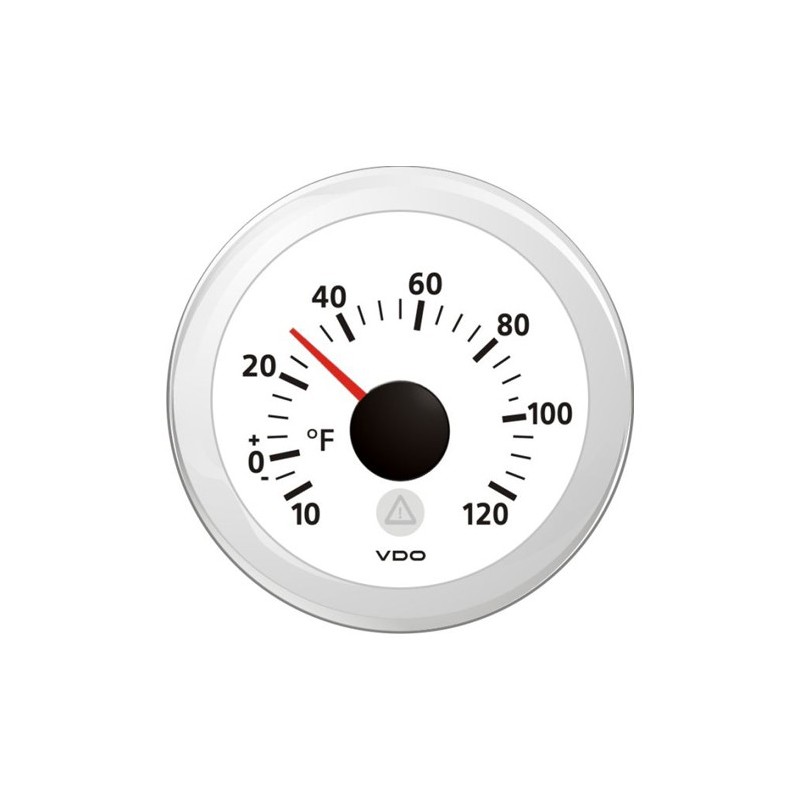 VDO ViewLine Buitentemperatuur 120°F Wit 52mm VDO ViewLine Buitentemperatuur 120°F Wit 52mm