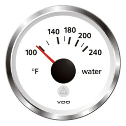A2C59514240 Veratron ViewLine Water Temperature 240°F White 52mm