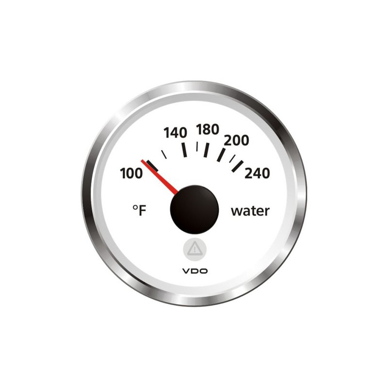 A2C59514240 Veratron ViewLine Water Temperature 240°F White 52mm