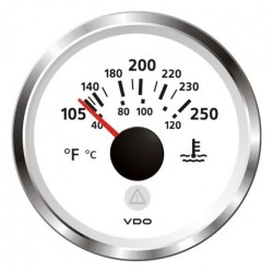 VDO ViewLine Kühlwassertemperatur 250°F Weiß 52mm