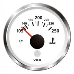 VDO ViewLine Kühlwassertemperatur 250°F Weiß 52mm