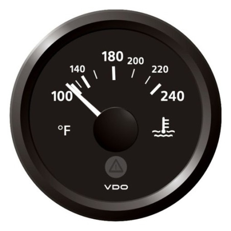 A2C59514175 Veratron ViewLine Cooling Water Temperature 240°F Black 52mm