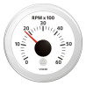 A2C59512348 Veratron ViewLine Tachometer 6,000 RPM White 52mm