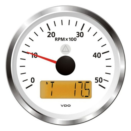 A2C59512361 Veratron ViewLine Tachometer 5,000 RPM White 85mm