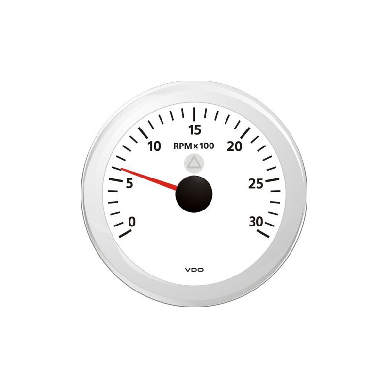 A2C59512433 Veratron ViewLine Tachometer 3,000 RPM White 85mm