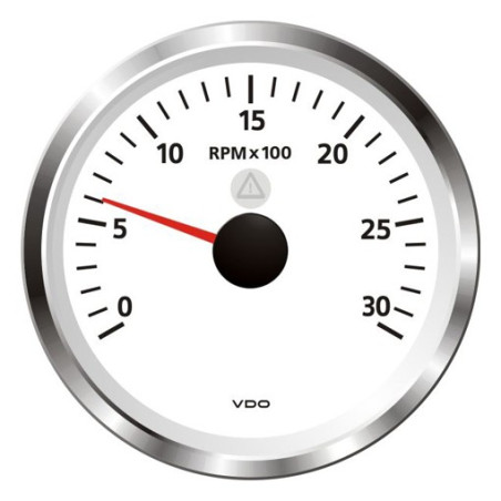 A2C59512440 Veratron ViewLine Tachometer 3,000 RPM White 85mm