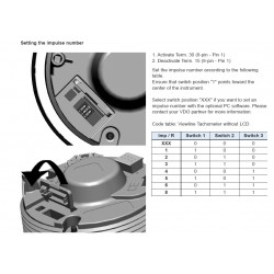 VDO ViewLine Tachometer 3.000 RPM White 85mm