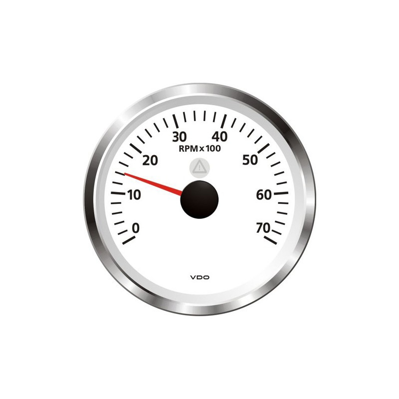 A2C59512442 Veratron ViewLine Tachometer 7,000 RPM White 85mm