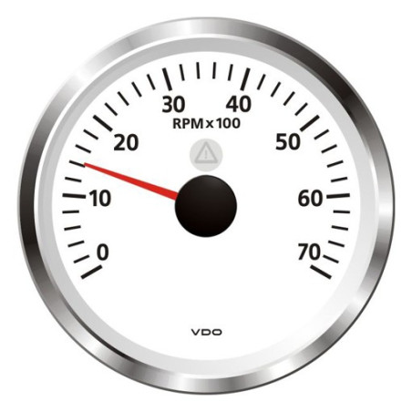 A2C59512442 Veratron ViewLine Tachometer 7,000 RPM White 85mm