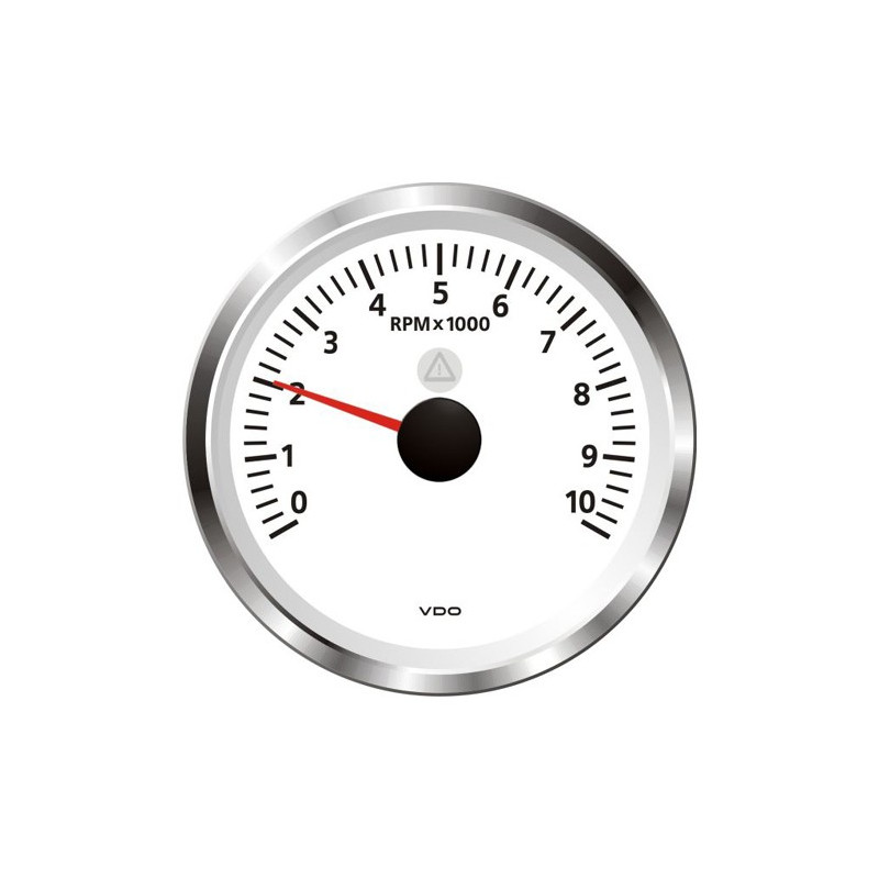 A2C59512443 Veratron ViewLine Tachometer 10,000 RPM White 85mm