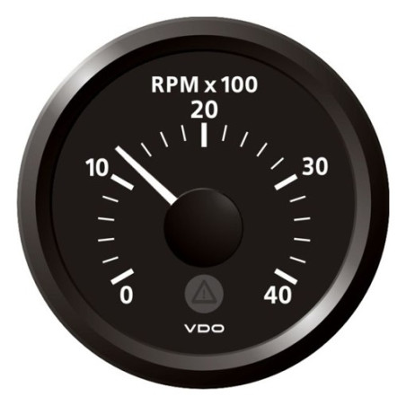 A2C59512322 Veratron ViewLine Tachometer 4,000 RPM Black 52mm