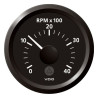 A2C59512322 Veratron ViewLine Tachometer 4,000 RPM Black 52mm